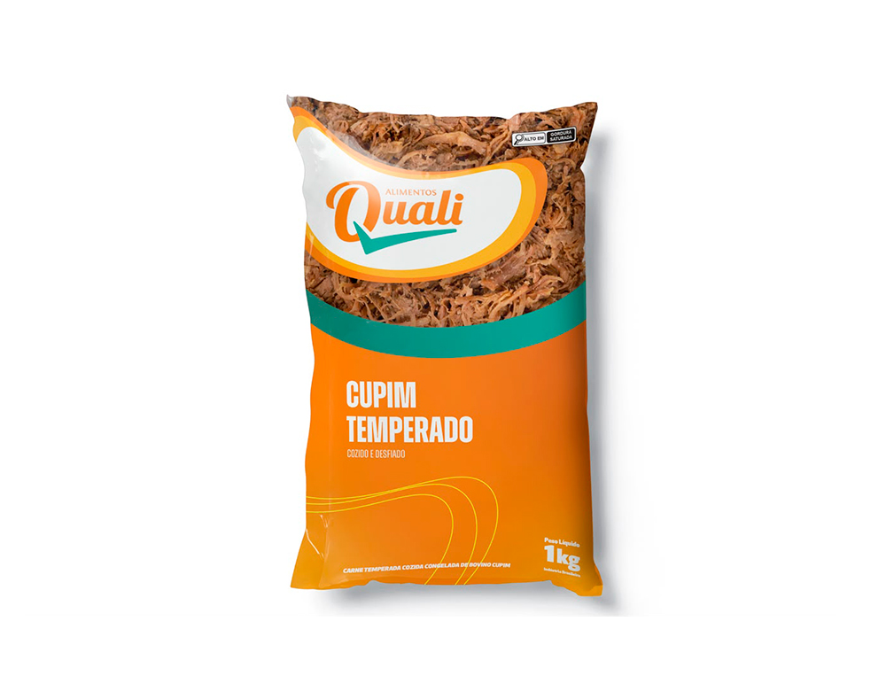 CUPIM BOVINO CONGELADO DESFIADO QUALI 1 KG (CX 6 PCT)